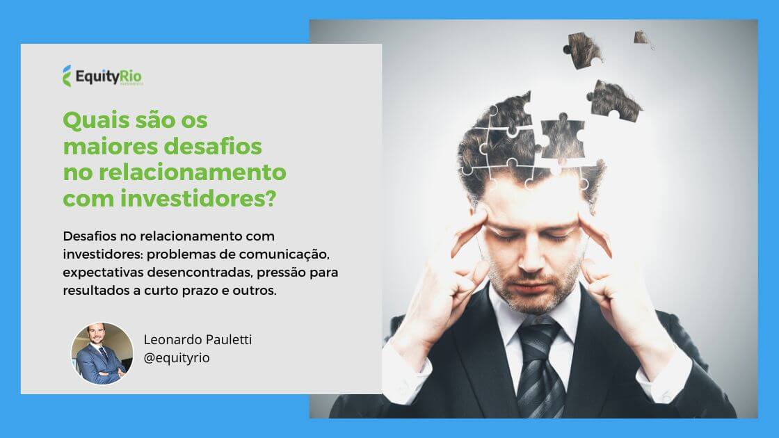 relacionamento com investidores desafios