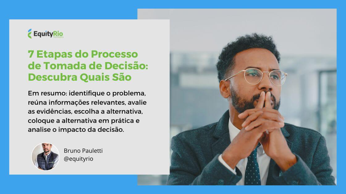 7 etapas do processo de tomada de decisao